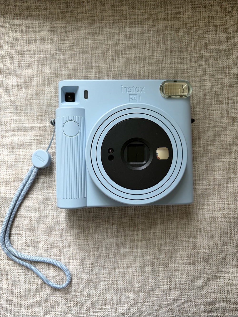 Fujifilm instax Square Pastel Blue Instant Camera with Matching Strap